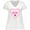 AA-White, variant on Inktastic Mimi Pink Valentine Hearts Women's Plus Size V-Neck T-Shirt