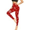 thumbnail image 3 of Buigttklop Pants for Women Casual Women Printed Gradient Span Ladies High Waist Wide Leg Trousers Yoga Pants Long Pants, 3 of 5