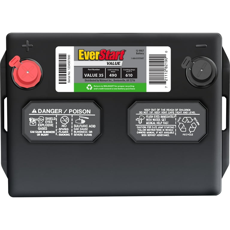 EverStart Value Lead Acid Automotive Battery, Group Size 35 12