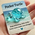 thumbnail image 5 of Animal Pocket Hug Gifts, Mini Resin Animal Hug Token, Cute Pocket Hug Turtle Keepsake with Positive Cards, Encouragement Greeting Card Gifts for Friend Birthday Thanksgiving Anniversary, 5 of 8