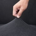 thumbnail image 3 of Funda de sofá, funda de sofá, funda de sofá, funda de sillón, funda de sofá superelástica, jacquard, 1 plaza (90-140 cm), gris, 3 of 4
