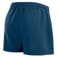 thumbnail image 5 of Women's WEAR by Erin Andrews Navy New England Patriots Washed Fleece Long Sleeve T-Shirt & Shorts Lounge Set, 5 of 6