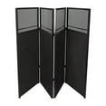 thumbnail image 3 of Portable DJ Event Booth Facade Foldable Controller Stand DJ Display Stand Black, 3 of 18
