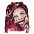 thumbnail image 5 of Demon Slayer Kids Hoodie Cozy Hooded Sweatshirt Long Sleeve Sweater Tops Pullover Hoodies Boys Girls 8-12Y, 5 of 8