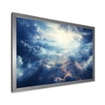 thumbnail image 2 of Designart "Ethereal Storm Sky's Dramatic Dance" Landscapes Framed Wall Art Decor - Traditional Blue Sky Hallway Framed Wall Art Decor, 2 of 6