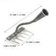 thumbnail image 2 of YWIYIUD 1PC HeavyDuty Upgrade Weeding Rake Suitable for Garden and Small Backyard Teeth Gardening Weeding Rake Practical and Durable Farm Tool for Loosening Soil, 2 of 4