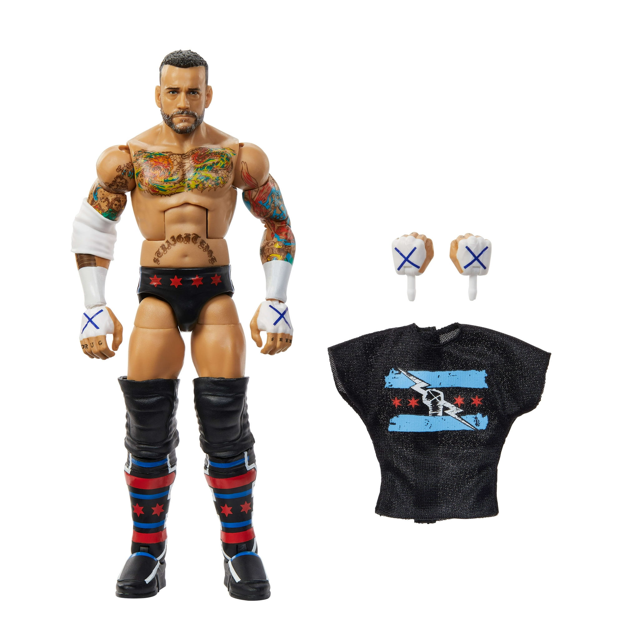 WWE Elite CM Punk Action Figure, Series #115 6-inch Collectible