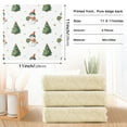 thumbnail image 3 of 6PCS Dish Towels and Dish Cloths Reuseable Dishcloths Sets for Washing Dishes, Cooking, Baking Size 11" x 11" Cute Snowman and Christmas Tree, 3 of 9