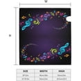 thumbnail image 4 of Music Notes Colorful Magnetic Mailbox Cover MailWrap Standard Size 21" x 18" for Garden Yard Outdoor Home Decor, 4 of 6