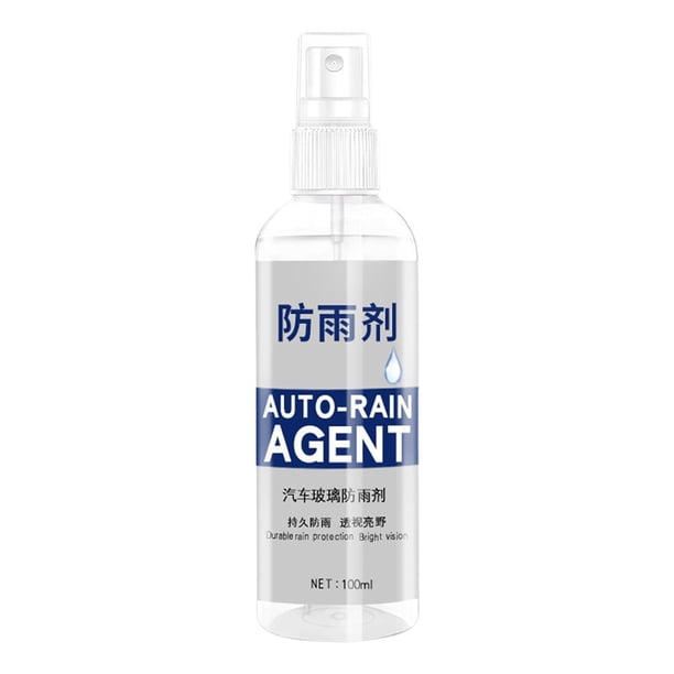 Spray antivaho y repelente de lluvia para parabrisas de coche, desempañador e impermeable, para ventanas, espejos, gafas y cascos (100 ml, azul)