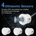 thumbnail image 3 of Car Reversing Sensor, Car Reversing Radar Auto Parking System with Bibi Buzzer Alarm and 4 Sensors - White Hy, 3 of 5