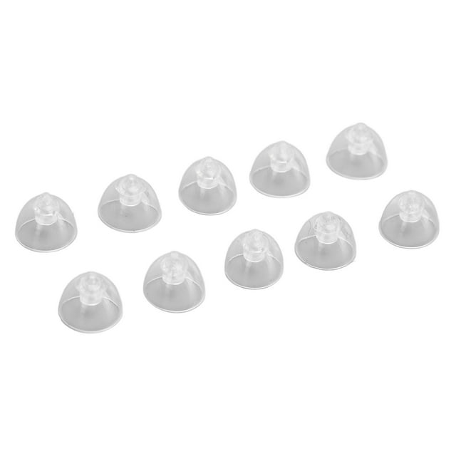 10pcs Domes, Soft Silicone Closed Domes Sound Amplifier Closed Domes Earbud Earplug Accessories Single Layer Double Hole Silicone Replacement Ear Plug Tips