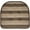 Chocolate/Beige, variant on Bradford Striped U-Shaped Memory Foam Chair Pad Purple 4-Pack