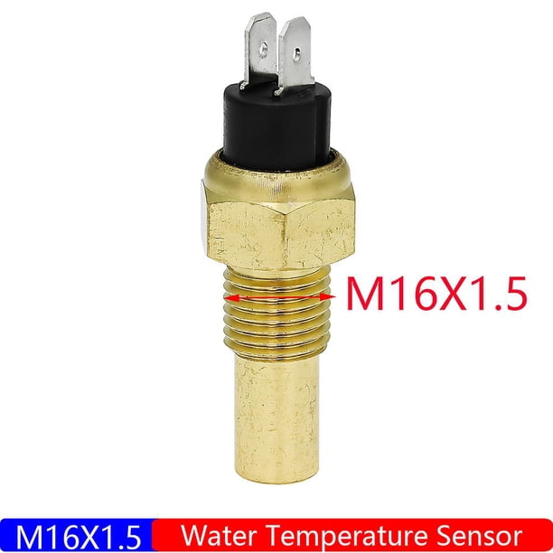 Car Water Temp Gauge For Sensor 1/8npt M14x1.5 Waterproof Ip67 52mm Water Temperature Gauge With Alarm Marine Boat 9-30v