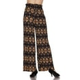 thumbnail image 4 of MixMatchy Women's Breathable Chiffon Fabric Loose Pleated Wide Leg Palazzo Pants with Ribbon Tie Elastic Band, 4 of 4