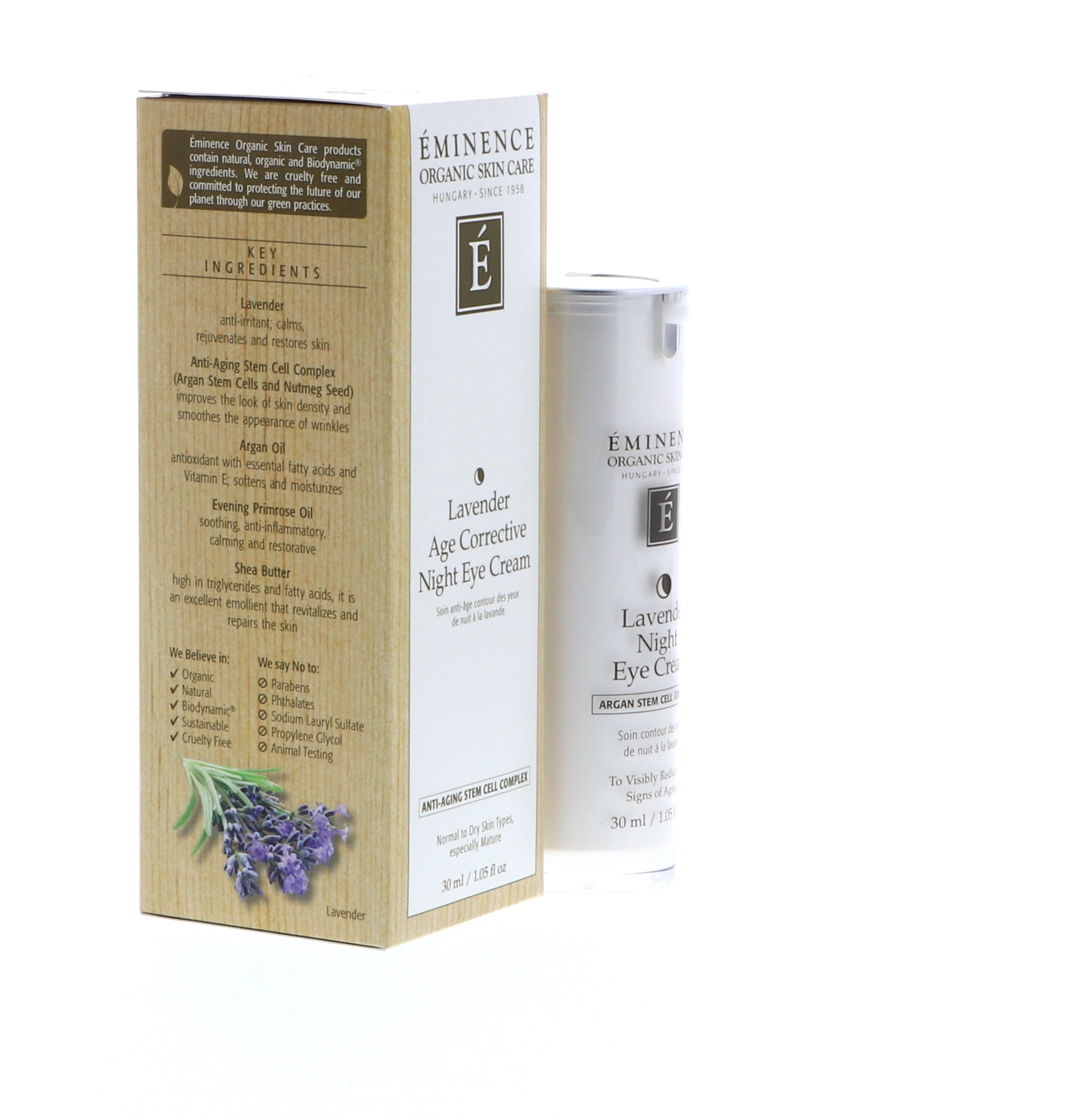 Eminence Lavender Age Corrective TMA3&nbsp;Night Eye Cream, 1.05 Ounce