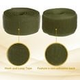 thumbnail image 5 of Uxcell Sew on Hook and Loop Tape, 1 Inch Width Non-Adhesive Back Nylon Fastener Strips 1 Yards for Crafts - (Navy Green), 5 of 7
