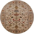 thumbnail image 1 of Ahgly Company Machine Washable Indoor Round Industrial Modern Light Copper Gold Area Rugs, 8' Round, 1 of 7