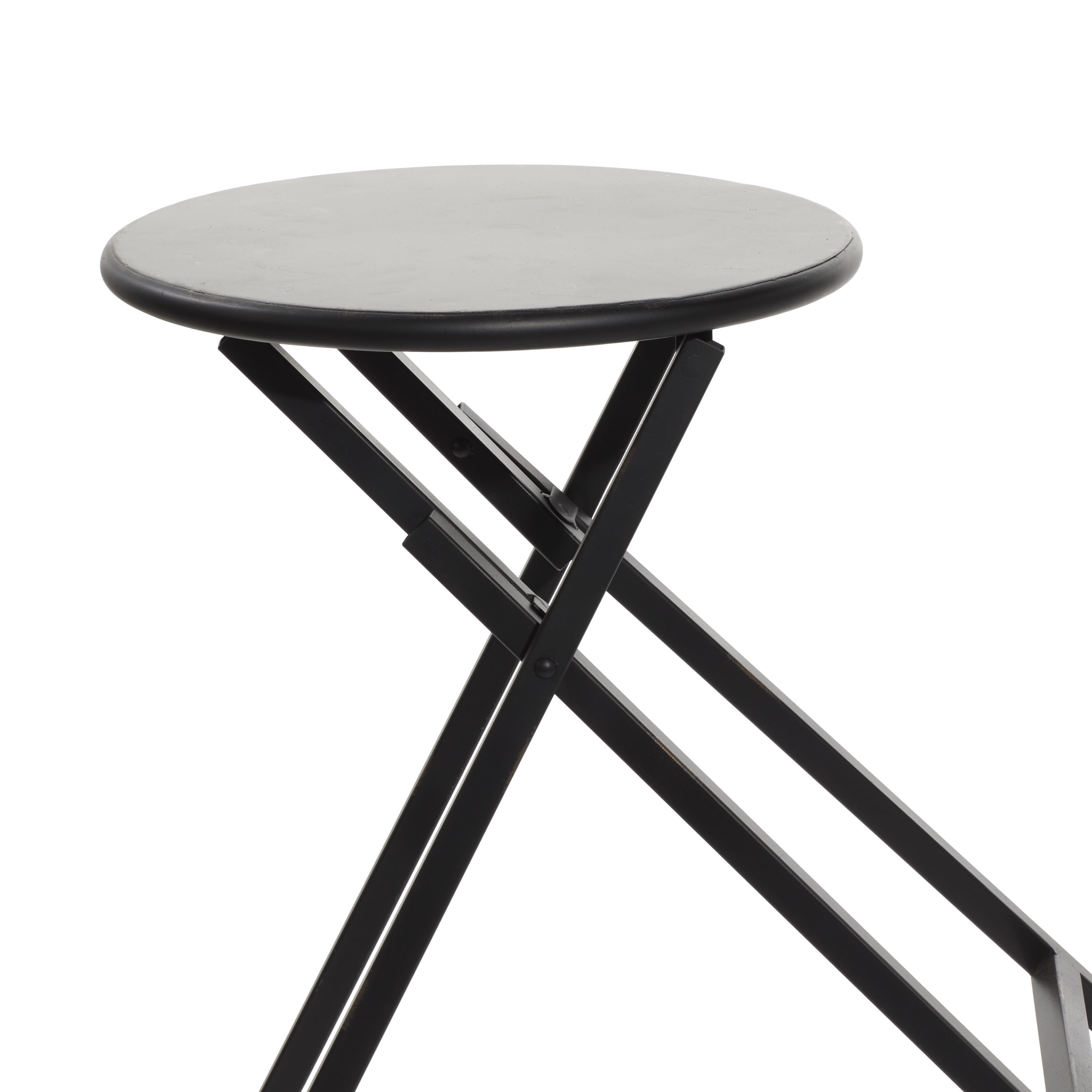 DecMode Metal Rustic Dining Table, Black, 72"W, 36"H