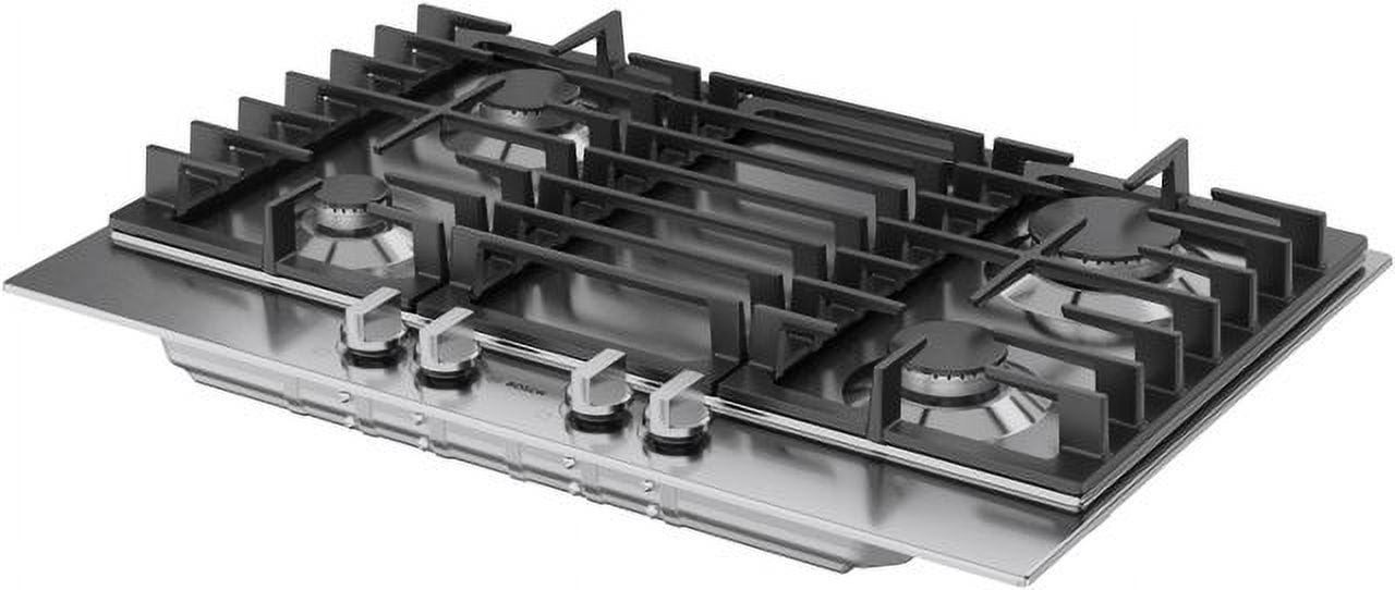 Bosch 300 Series 30" Gas Cooktop 4 Burner Stainless Steel NGM3051UC