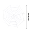 thumbnail image 3 of LADIGASU Halloween Polyester Cotton Round Spider Spider Silk Simulation Plush Spider Suit, 3 of 9