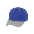 thumbnail image 1 of Two-Tone   Adjustable Baseball Cap, Royal/Grey, 1 of 2