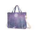 thumbnail image 7 of FORMRS Womens Corduroy Tote Bag Crossbody Shoulder Handbag with Pocket, Purple Forest, 7 of 7