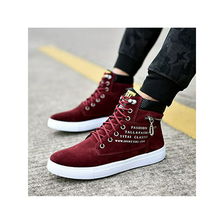 UNISEX LACE-UP BOOT, Black/Classic Red, Shoes