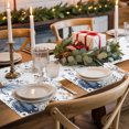 thumbnail image 5 of Placemats Set of 8 - 13x19 Inch, Thanksgiving Non-Slip Washable Place Mats for Dining Table, Fall Pumpkin Eucalyptus Leaves Flowers Polyester & Linen Blend Table Mats for Kitchen Party Holiday, 5 of 9