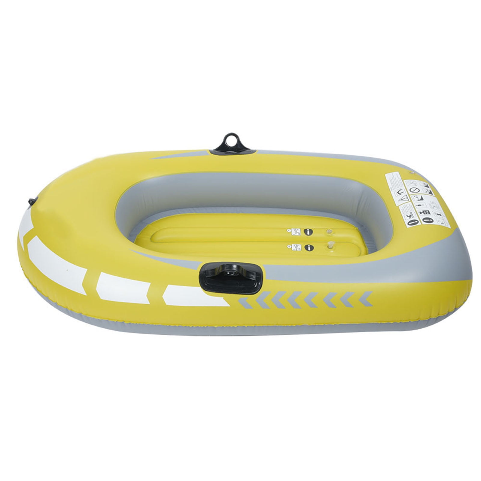 One Person Inflatable Boat Fishing Kayak PVC Rowing Air Raft with Safety Rope, 396 lbs / 180 kg Capacity