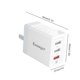 thumbnail image 5 of Essager Fast Charger Teléfono móvil Tableta Viaje Adaptador de carga de pared Retardante de llama, Blanco, Enchufe de EE. UU. Inevent EL5292-03, 5 of 7