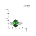 thumbnail image 2 of 3 1/2 Carat T.G.W. Chrome Diopside And Black & White Diamond Accent Sterling Silver 3-Piece Jewelry set, 2 of 7