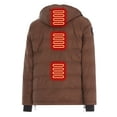 thumbnail image 4 of Helios Hybrid Versatile 2 N 1 Coat Vest With Powerbank- Mocha, Large, 4 of 11
