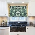 thumbnail image 5 of Yayeee Kitchen Curtains Tier Pair Light Filtering 27"x36" Rod Pocket Short Cafe Window Panel, Forest Camouflage Pattern, 5 of 7