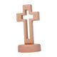 thumbnail image 3 of Cruz de mesa para obsequio religioso, Cruz religiosa decorativa, Cruz de madera católica Base redonda, 3 of 9