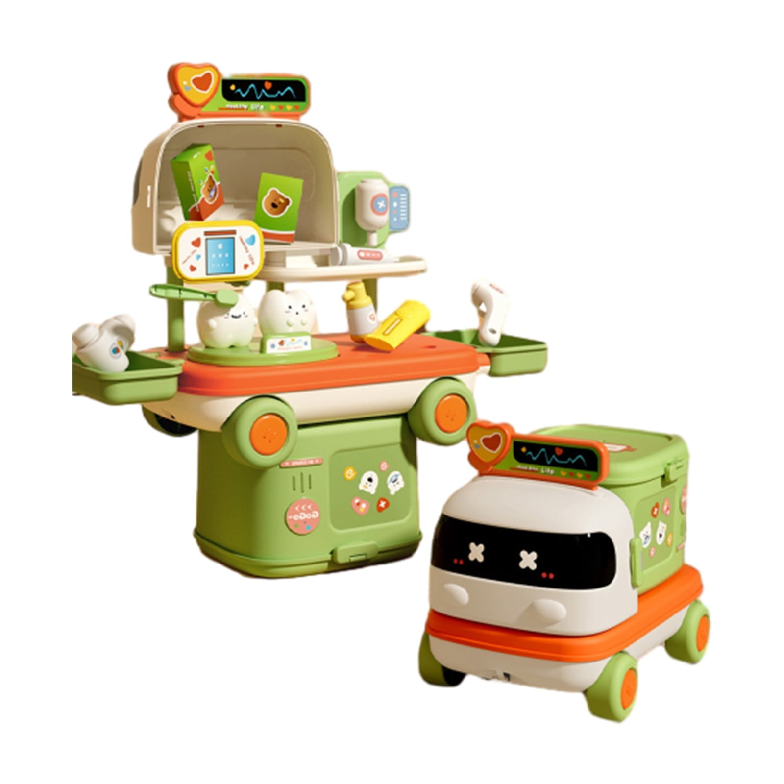 wycnly Toys Small Car Family Cute and Funs Multifunctional