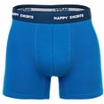 thumbnail image 2 of Happy Shorts Calzoncillos para Hombre, Paquete de 3 - Retro Jersey, Cintura con Logotipo Camouflage Azul L (Large), 2 of 7