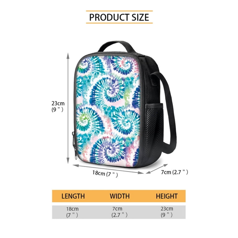 Xixirimido Colorful Tie-dye Pattern 4Pcs Children Schoolbag 