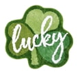 thumbnail image 2 of Bjutir Doormat St. Patrick's Day Leafage Shaped Green Leafage Rug 27''X19'' Non Washable Welcome Door Mat Cute Spring Doormats For Indoor Outdoor Entrance Imitation Cashmeree Home Bathroom, 2 of 6