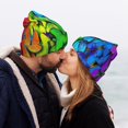 thumbnail image 5 of Kdxio Multicolored Butterflies Winter Beanie for Men Women Beanie Knit Hat Cuffed Cap Beanie Knit Chunky Snow Cap, 5 of 6