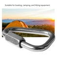 thumbnail image 3 of Steel Triangular Link Hook Stainless Steel 316 Screw Connection Quick Link  Locking Buckle For Climbing Camping Hiking, 3 of 8