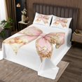 thumbnail image 2 of Erosebridal Kawaii Bowknot Coverlet Set King,Cartoon Sheep Rabbit Bedding Set,Floral Decor,Breathable,3pcs, 2 of 5