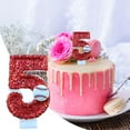 thumbnail image 1 of Bougie d'Anniversaire de Baseball Décorations de Gâteau Thème Baseball Deuxième Numéro Décoration de Gâteau Deux Ans Bougie Rouge Pailletée Décoration de Gâteau Fête, 1 of 5