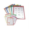 thumbnail image 2 of Reusable Dry Erase Pockets 9 x 12, Assorted Primary Colors, 10/Pack, 2 of 6