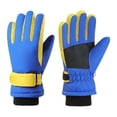 thumbnail image 3 of SUXIAN Workout Gloves Kids Winter Sports Insulated Windproof Thermal Warm Mittens for Outdoor Skiing Play Boys and Girls Exercise Gloves Sky Blue1 3-5 Years, 3 of 3