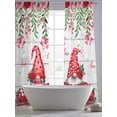 thumbnail image 5 of Red Gnomes Sheer Curtains 96 Inch Length 2 Panels Set Window Treatments, Valentine Roses Love Leaves Wood Rustic Rod Pocket Semi Curtains for Living Room/Bedroom/Kitchen Décor, 104"W x 96"L, 5 of 7