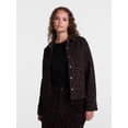 thumbnail image 3 of Scenario Women's Faux Leopard Print Jacket, Sizes XS-XXXL, 3 of 7