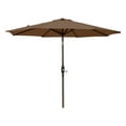 thumbnail image 2 of GARDEN 9 Ft Patio Umbrella w/ Round Resin Base Stand Included for Outdoor Shade, Coffee, 2 of 4