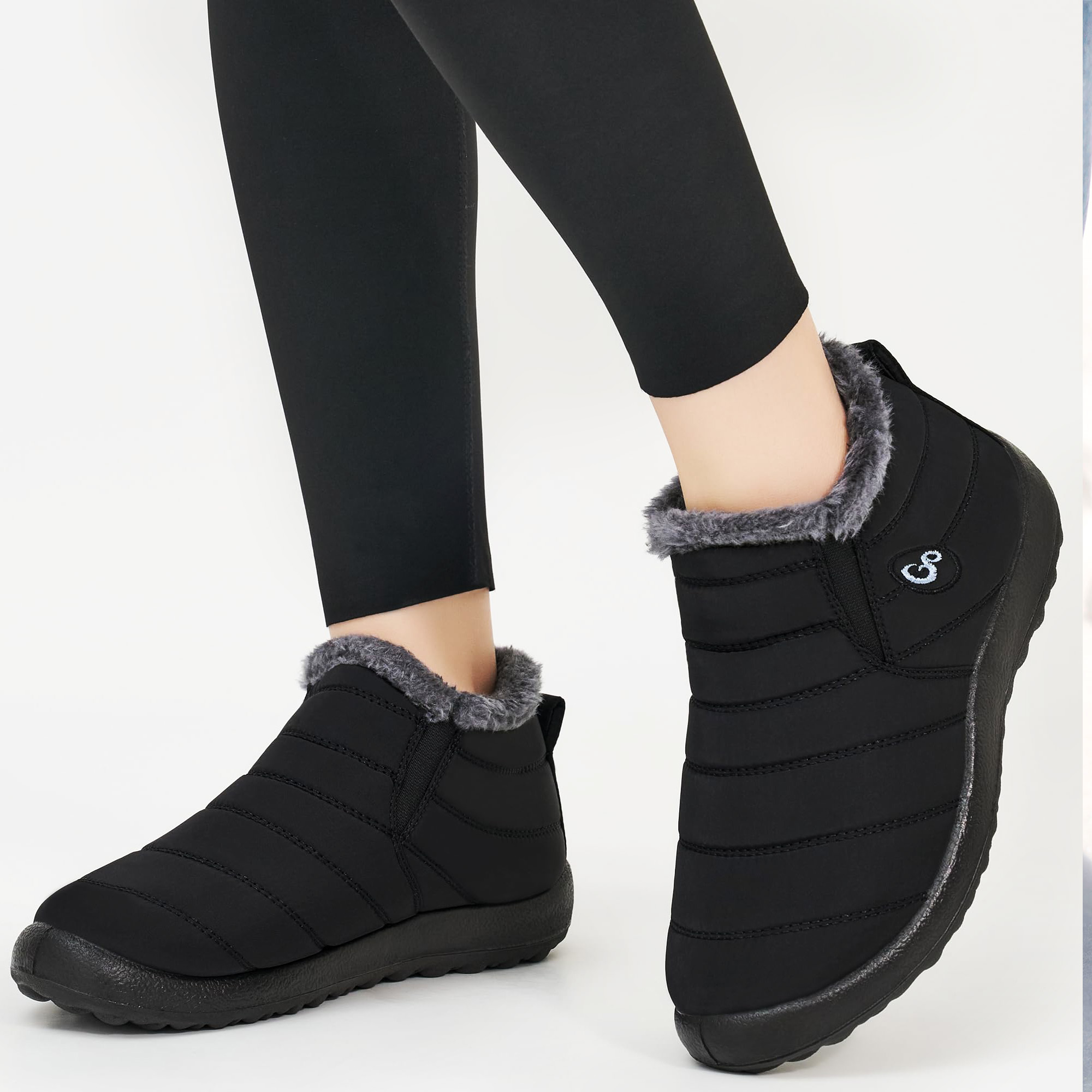Ecetana Women's Winter Snow Boots Waterproof Ankle Booties photo 6