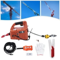 3-in-1 Electric Hoist Winch 660lbs Capacity – Wireless & Manual Control, 1500W Motor, Galvanized Steel Wire, Portable Design for Construction, Warehouse, Garage